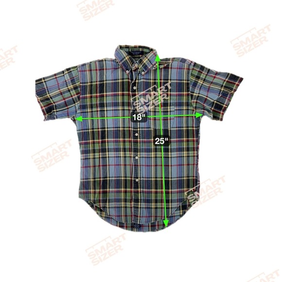 Polo Ralph Lauren Kids Shirt Medium Plaid Short Sleeve Button Down - Picture 3 of 5
